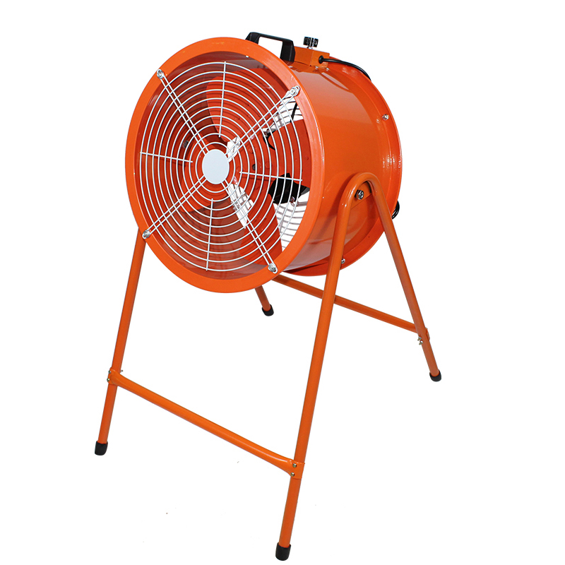 Verstelbare snelheid hoge snelheid na axiale flowventilator, beugel mobiele industriële high power uitlaatventilator