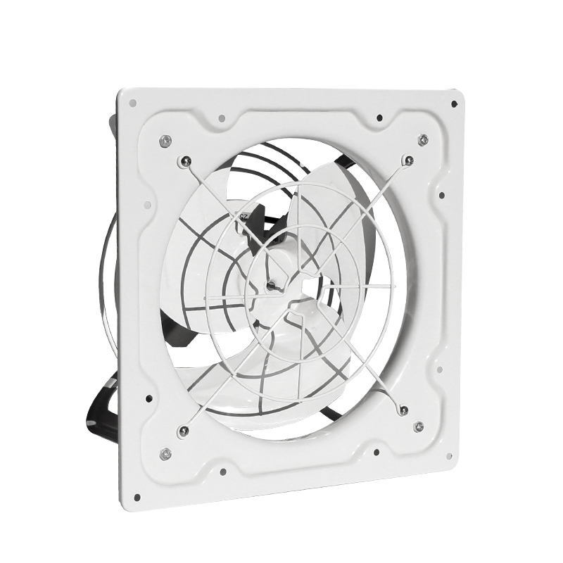 Vierkante stalen uitlaatventilator, uitlaatventilator metalen wand